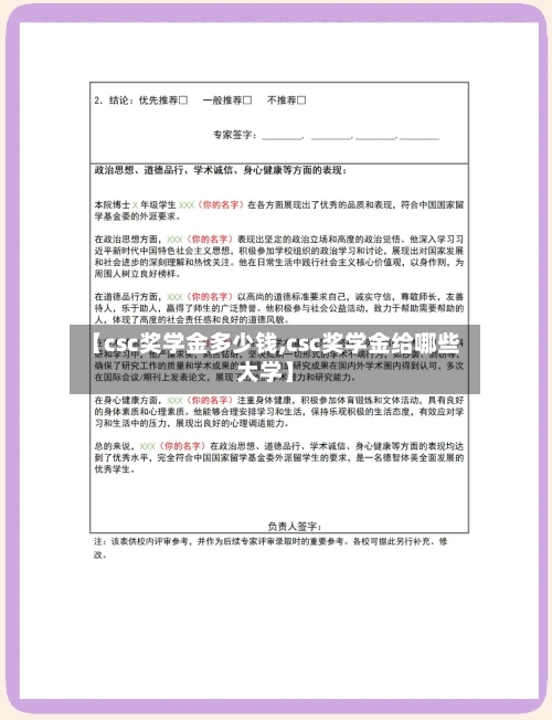 【csc奖学金多少钱,csc奖学金给哪些大学】-第2张图片
