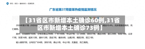 【31省区市新增本土确诊60例,31省区市新增本土确诊73例】