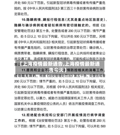 【上海疫情最新通告,上海疫情最新通告今天】