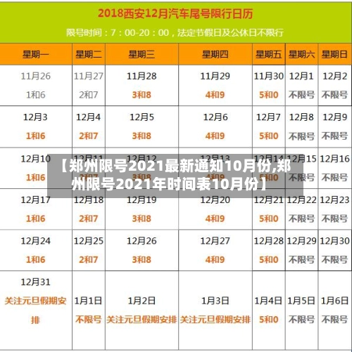 【郑州限号2021最新通知10月份,郑州限号2021年时间表10月份】-第2张图片