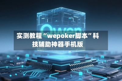 实测教程“wepoker脚本”科技辅助神器手机版-第2张图片