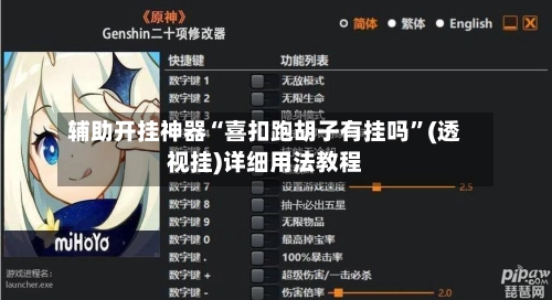 辅助开挂神器“喜扣跑胡子有挂吗”(透视挂)详细用法教程-第2张图片
