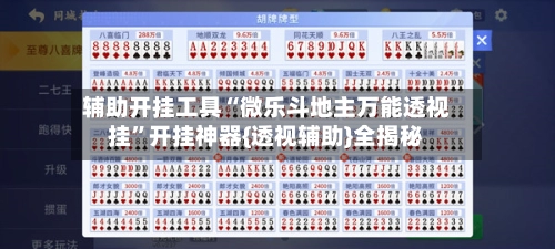 辅助开挂工具“微乐斗地主万能透视挂”开挂神器{透视辅助}全揭秘-第3张图片