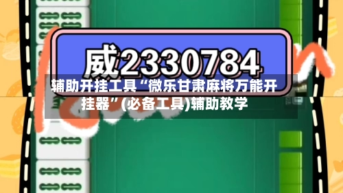 辅助开挂工具“微乐甘肃麻将万能开挂器”(必备工具)辅助教学-第3张图片