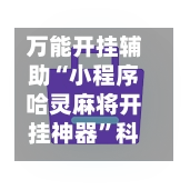 万能开挂辅助“小程序哈灵麻将开挂神器	”科技辅助神器手机版教程-第2张图片