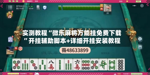 实测教程“微乐麻将万能挂免费下载”开挂辅助脚本+详细开挂安装教程-第3张图片