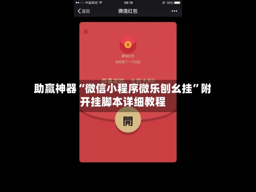 助赢神器“微信小程序微乐刨幺挂	”附开挂脚本详细教程-第3张图片
