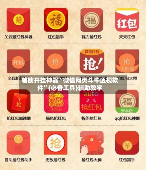 辅助开挂神器“微信网页斗牛透视软件”(必备工具)辅助教学-第3张图片