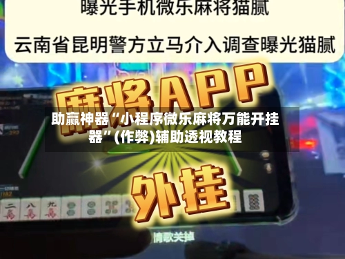 助赢神器“小程序微乐麻将万能开挂器”(作弊)辅助透视教程-第2张图片
