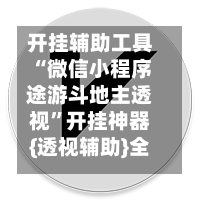 开挂辅助工具“微信小程序途游斗地主透视”开挂神器{透视辅助}全揭秘-第3张图片