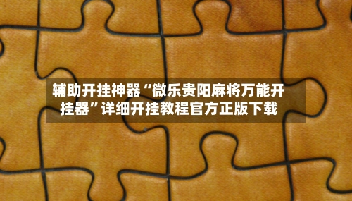辅助开挂神器“微乐贵阳麻将万能开挂器	”详细开挂教程官方正版下载-第2张图片