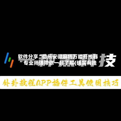 软件分享“微乐安徽麻将万能开挂器”专业师傅带你一起了解(确实有挂-第3张图片