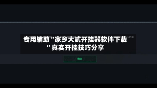专用辅助“家乡大贰开挂器软件下载”真实开挂技巧分享-第2张图片