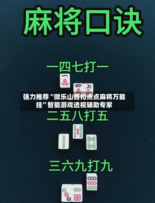 强力推荐“微乐山西扣点点麻将万能挂	”智能游戏透视辅助专家-第3张图片