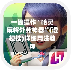一键操作“哈灵麻将外卦神器”(透视挂)详细用法教程-第2张图片