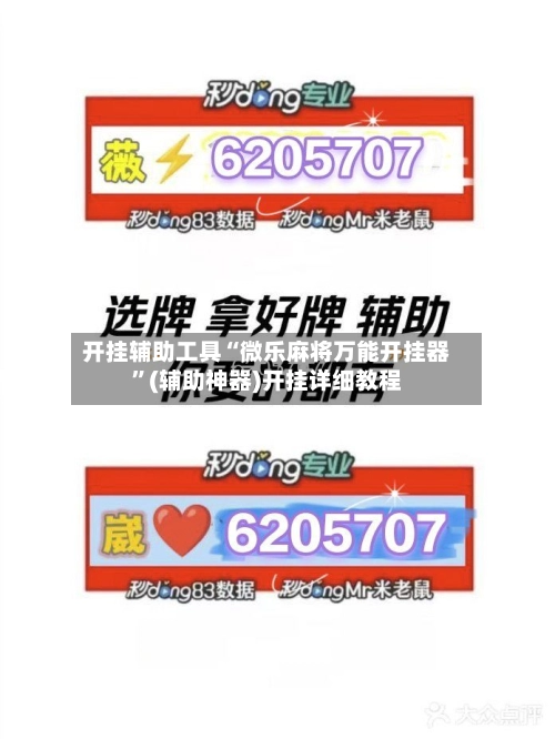 开挂辅助工具“微乐麻将万能开挂器”(辅助神器)开挂详细教程-第3张图片