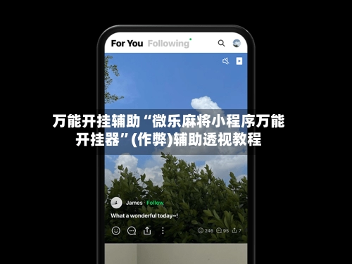 万能开挂辅助“微乐麻将小程序万能开挂器”(作弊)辅助透视教程