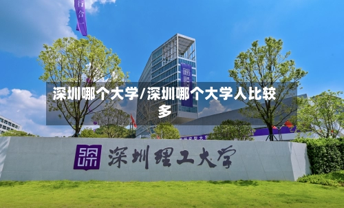 深圳哪个大学/深圳哪个大学人比较多-第2张图片