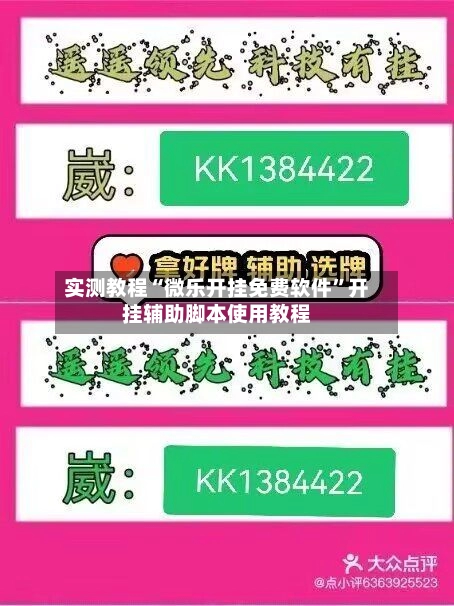 实测教程“微乐开挂免费软件	”开挂辅助脚本使用教程-第2张图片