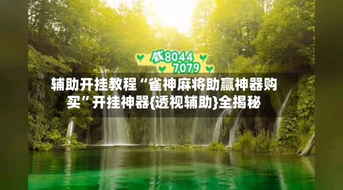辅助开挂教程“雀神麻将助赢神器购买”开挂神器{透视辅助}全揭秘