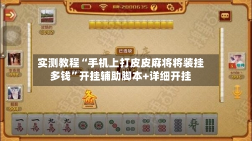 实测教程“手机上打皮皮麻将将装挂多钱	”开挂辅助脚本+详细开挂-第2张图片