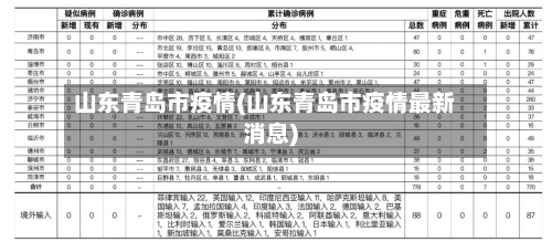 山东青岛市疫情(山东青岛市疫情最新消息)-第3张图片