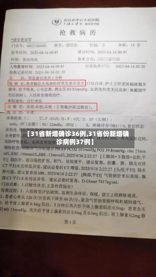 【31省新增确诊36例,31省份新增确诊病例37例】