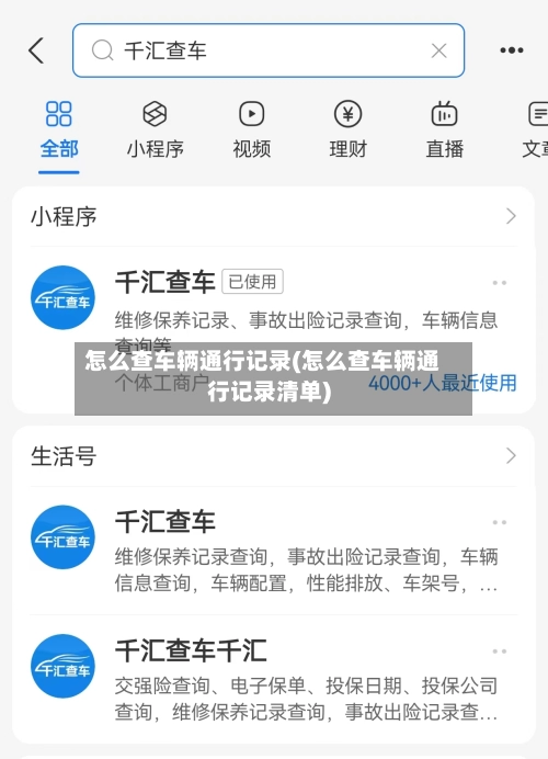 怎么查车辆通行记录(怎么查车辆通行记录清单)