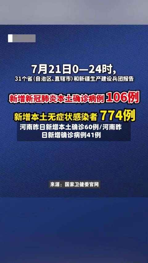 河南昨日新增本土确诊60例/河南昨日新增确诊病例41例-第3张图片