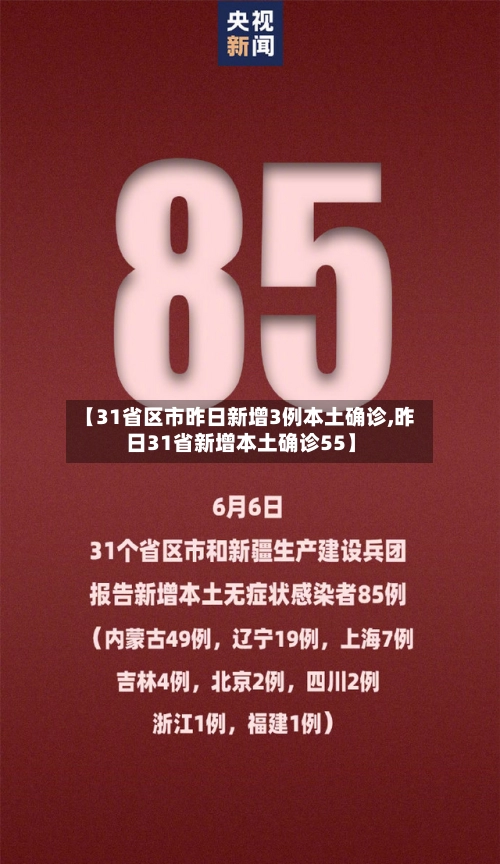 【31省区市昨日新增3例本土确诊,昨日31省新增本土确诊55】-第3张图片