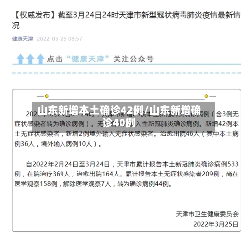 山东新增本土确诊42例/山东新增确诊40例