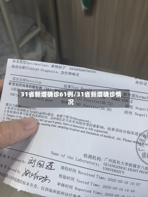31省新增确诊61例/31省新增确诊情况-第2张图片