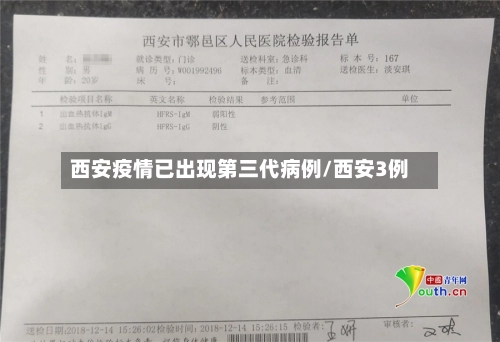 西安疫情已出现第三代病例/西安3例
