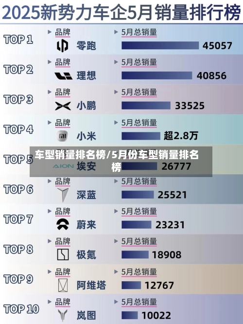 车型销量排名榜/5月份车型销量排名榜-第3张图片