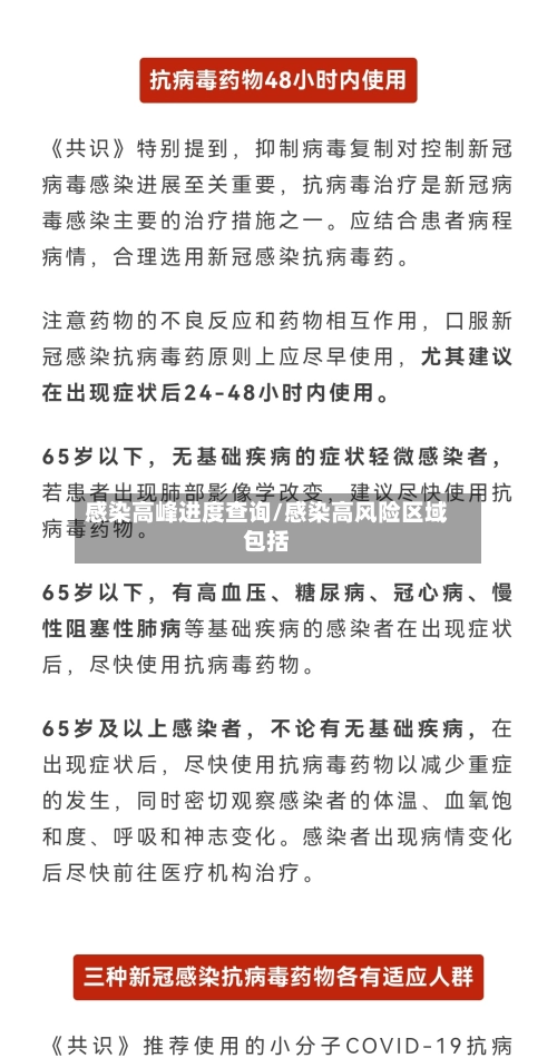 感染高峰进度查询/感染高风险区域包括