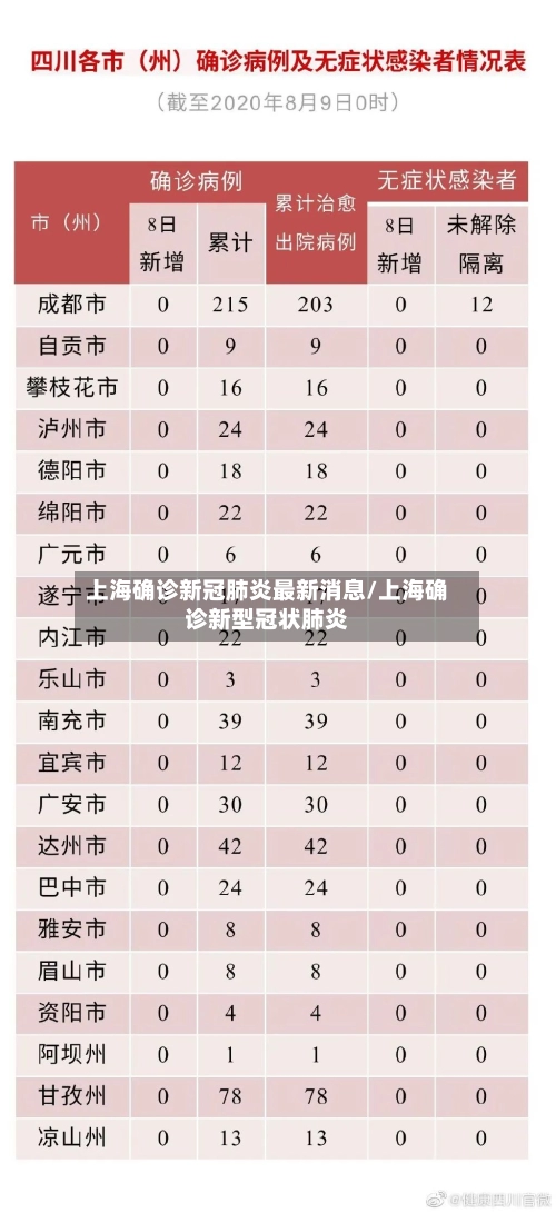 上海确诊新冠肺炎最新消息/上海确诊新型冠状肺炎-第3张图片