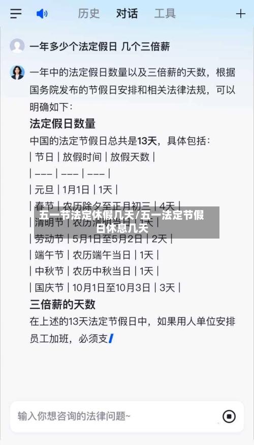 五一节法定休假几天/五一法定节假日休息几天-第3张图片