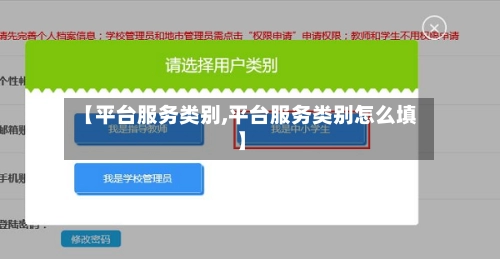 【平台服务类别,平台服务类别怎么填】